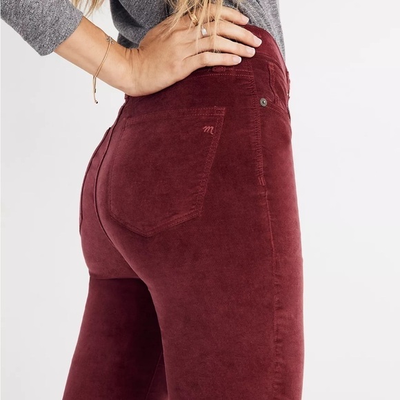 NWT Madewell 10" High-Rise Skinny Jeans in Stretch Velvet Edition Size 28 - Picture 3 of 11